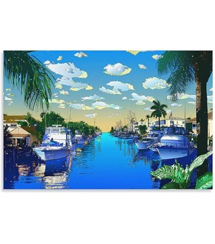 Amazon.co.jp: 鈴木英人◇【マリンウィスパー】◇アートプリント◇額装